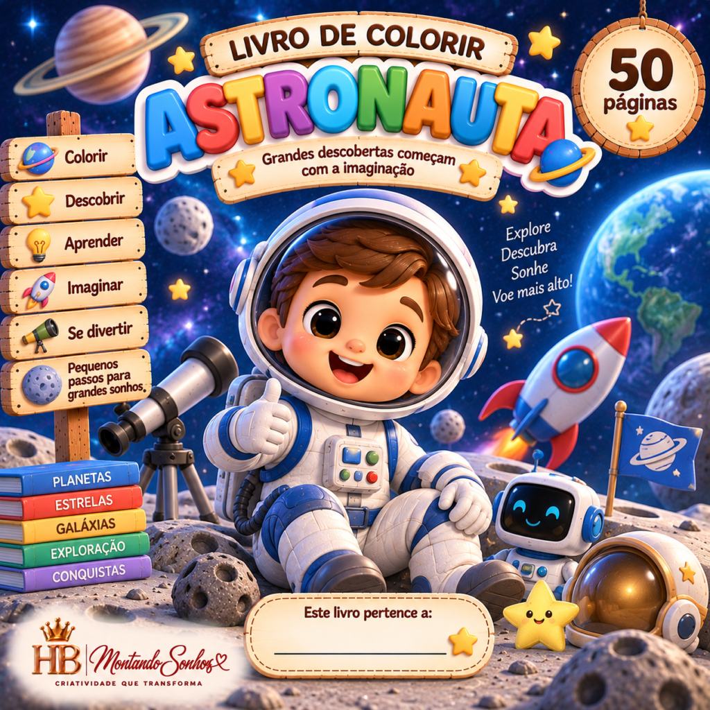 Livro de Colorir – Astronauta
