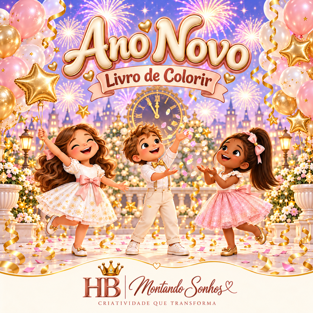 Livro de Colorir – Ano Novo | Um Novo Ano de Sonhos