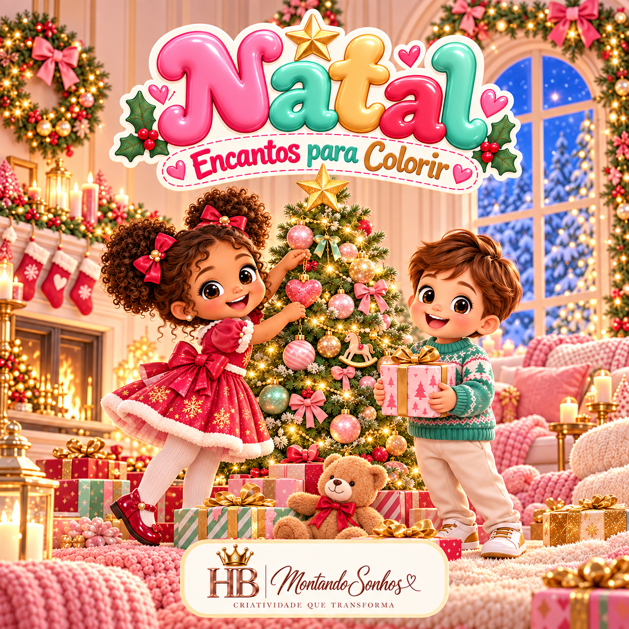 Livro de Colorir – Natal Encantado | Magia e Criatividade