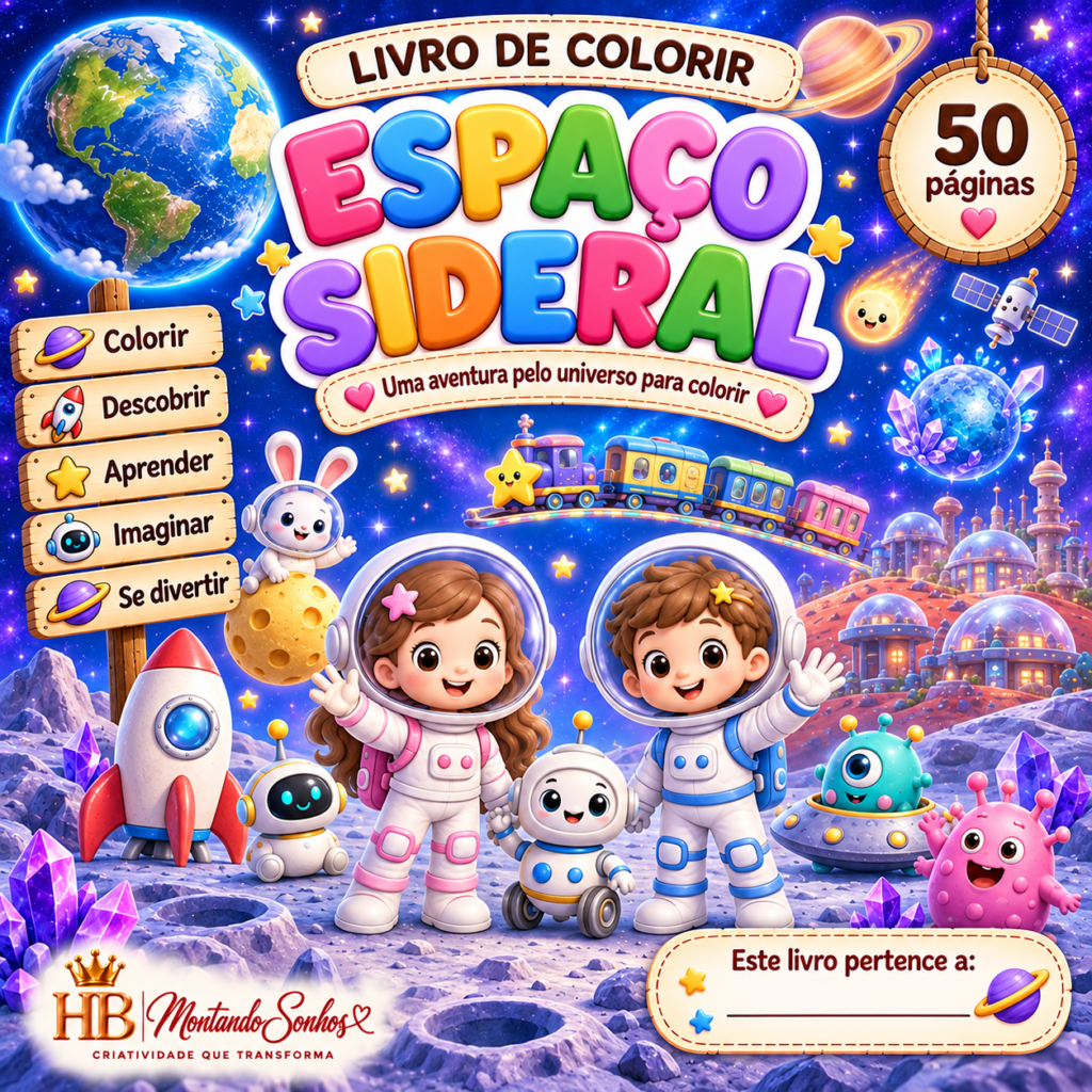 Livro de Colorir – Espaço Sideral