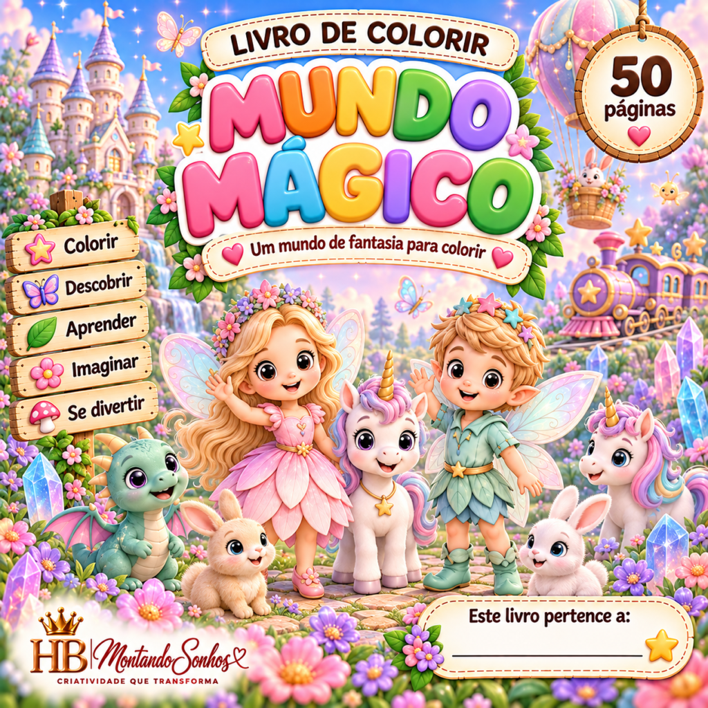 Livro de Colorir – Mundo Mágico