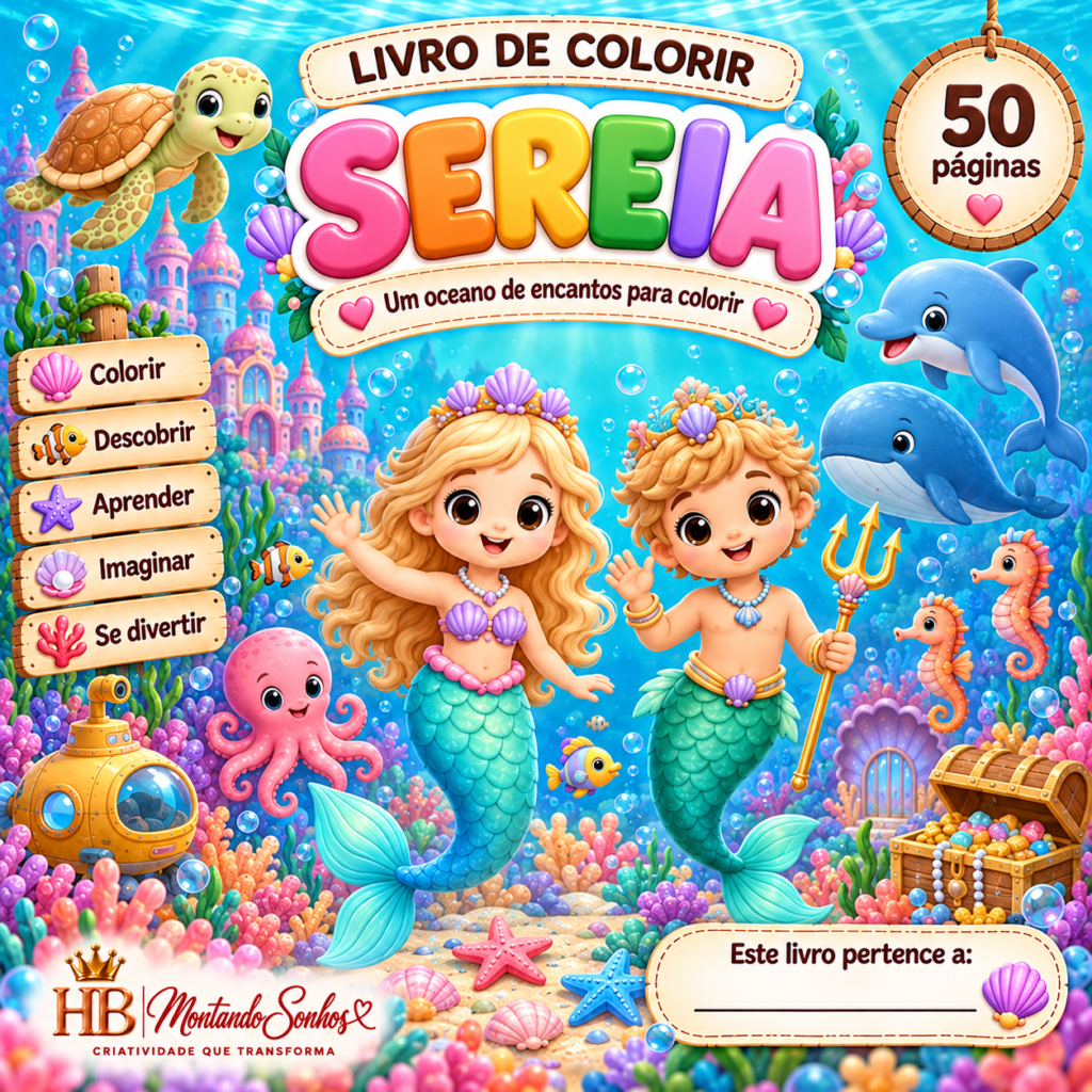 Livro de Colorir – Sereia